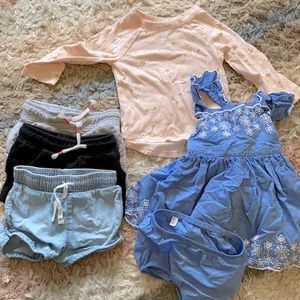 Blue Dress Bundle of Cat & Jack girls clothes - 18 months